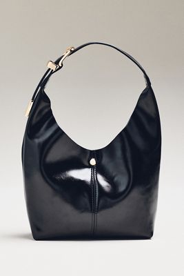 By Anthropologie Love Knot Burnished Buckle Mini Slouchy Bag