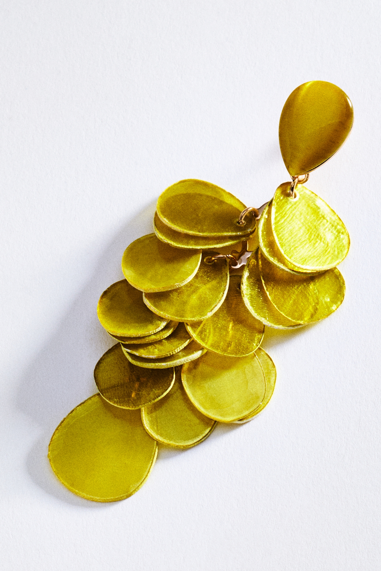 Paillette Cluster Drop Earrings