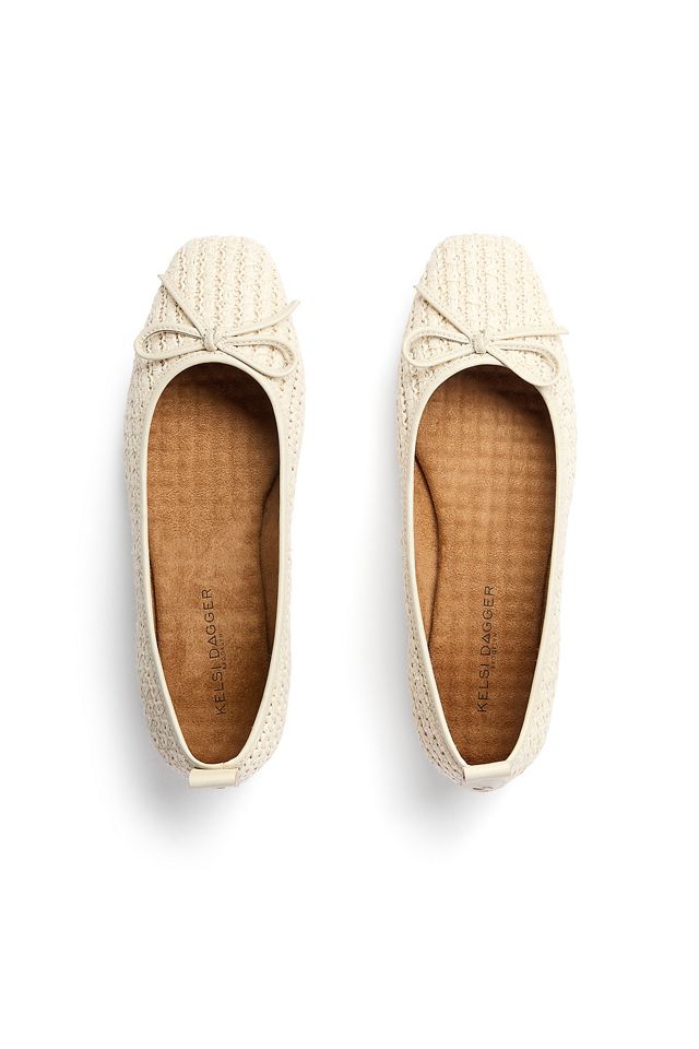 Kelsi Dagger Brooklyn Frankie Raffia Ballet Flats #2