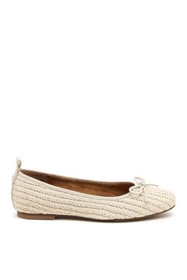 Kelsi Dagger Brooklyn Frankie Raffia Ballet Flats