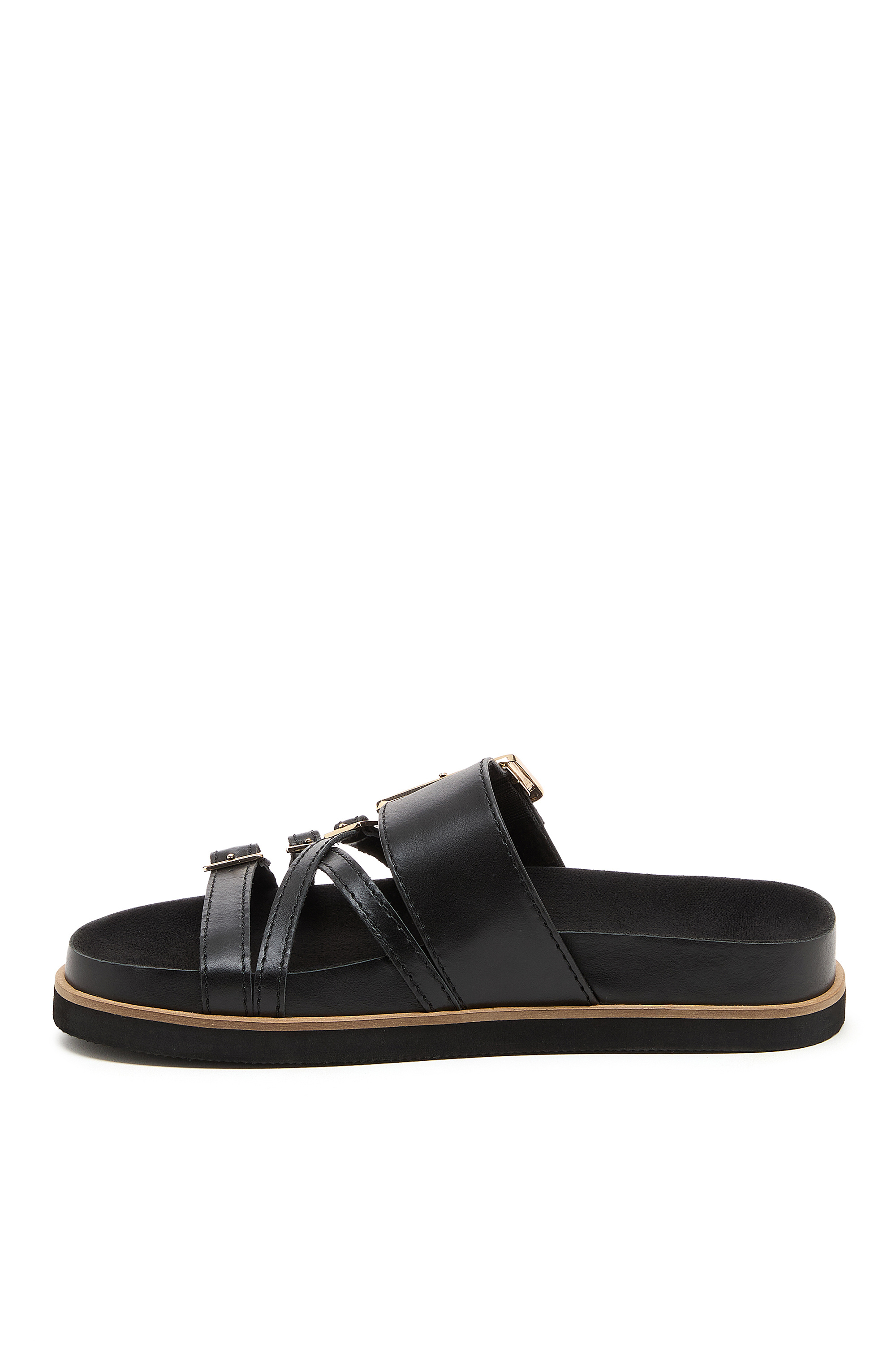 Stella Buckle Slide Sandals — Image 3