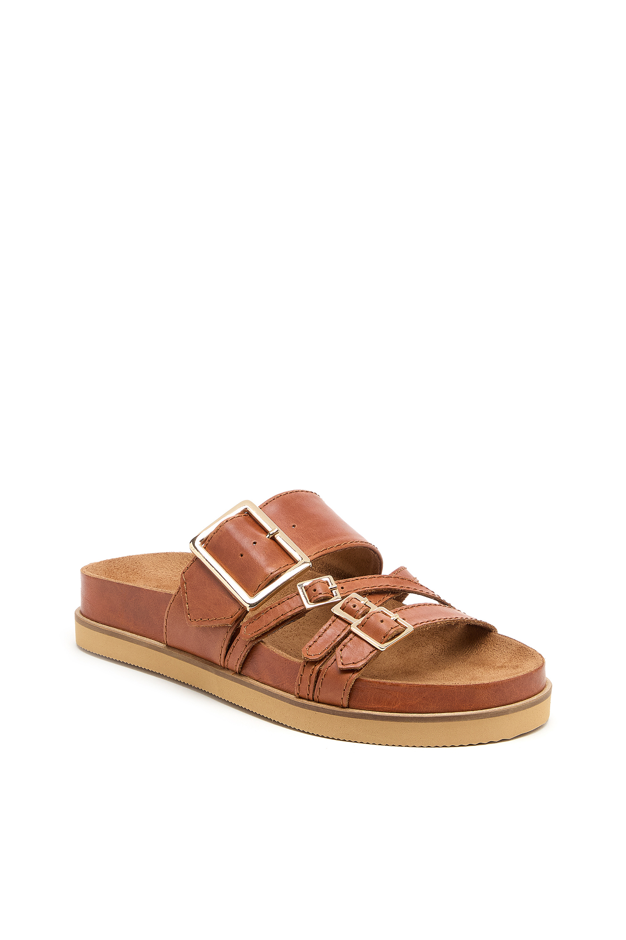 Stella Buckle Slide Sandals — Image 4