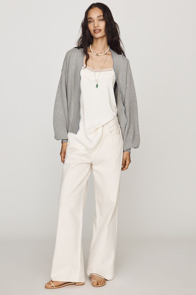 By Anthropologie Waffle-Knit Scalloped Cardigan #3