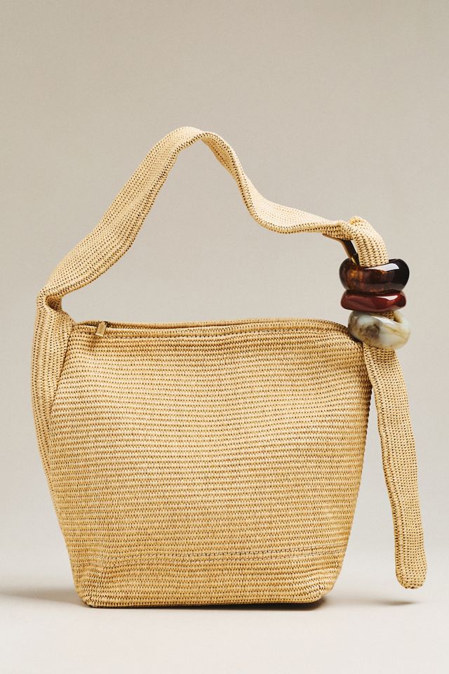 Dolce Vita Kalen Raffia Beaded Slouchy Bag #1