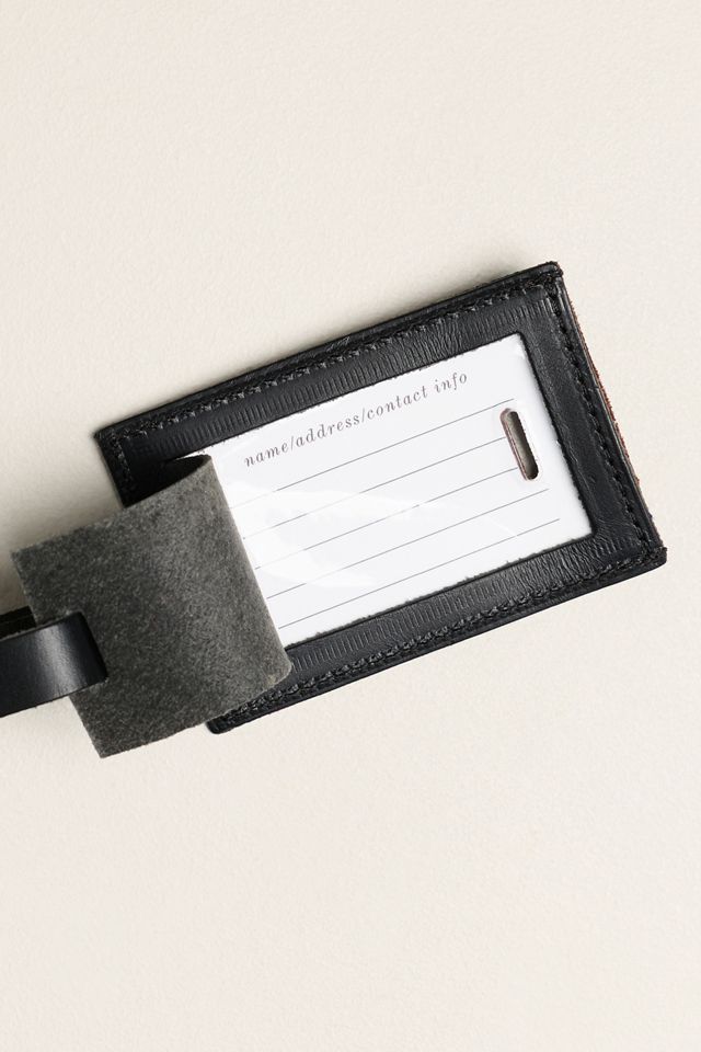 Clare V. Leather Embossed Luggage Tag #1