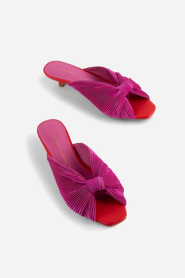 Intentionally Blank Curfew Knotted Mules #1