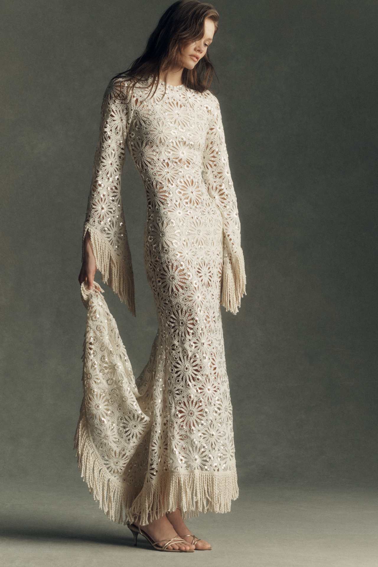 Bronx and Banco Maia Fringe Gown