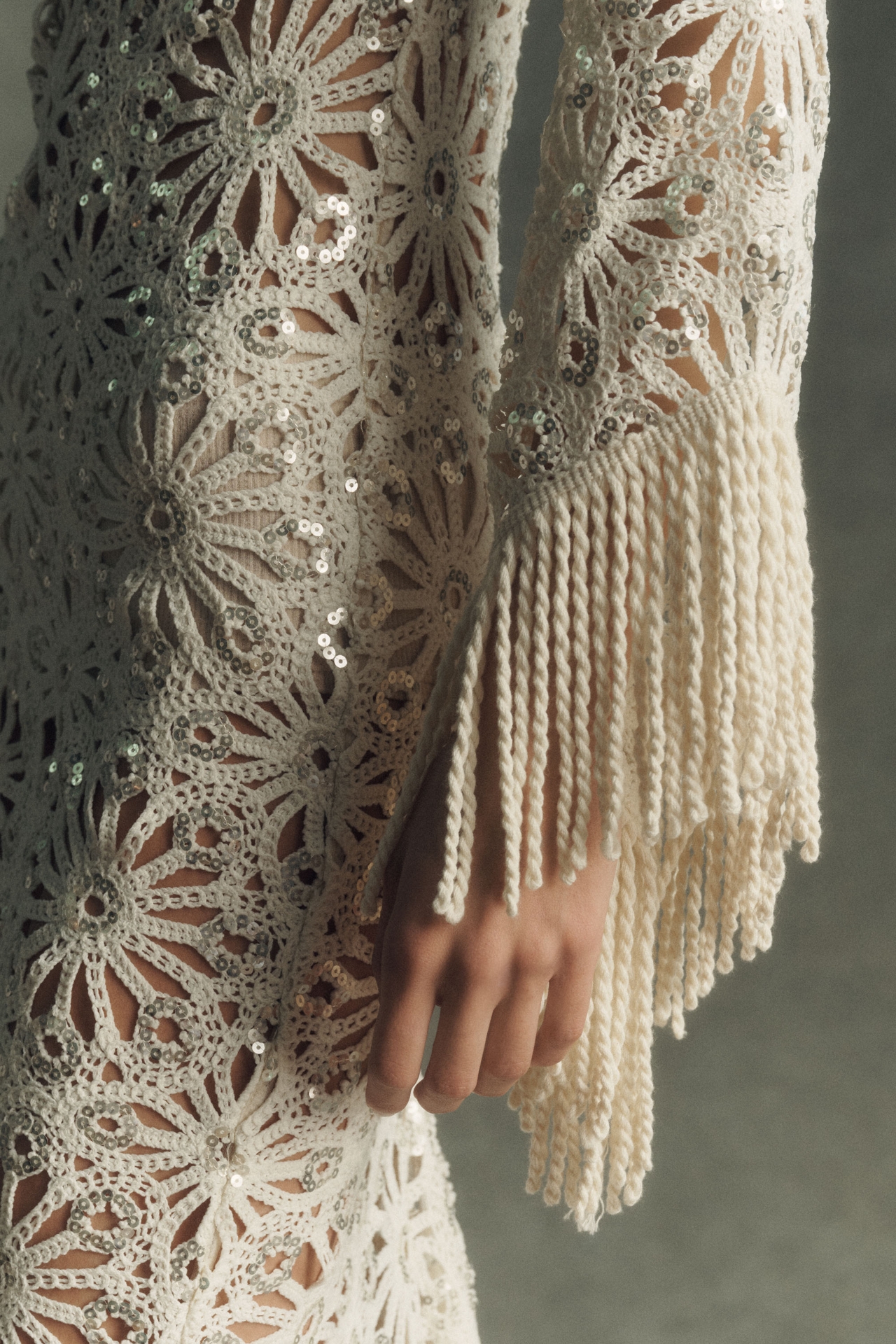 Bronx and Banco Maia Fringe Gown