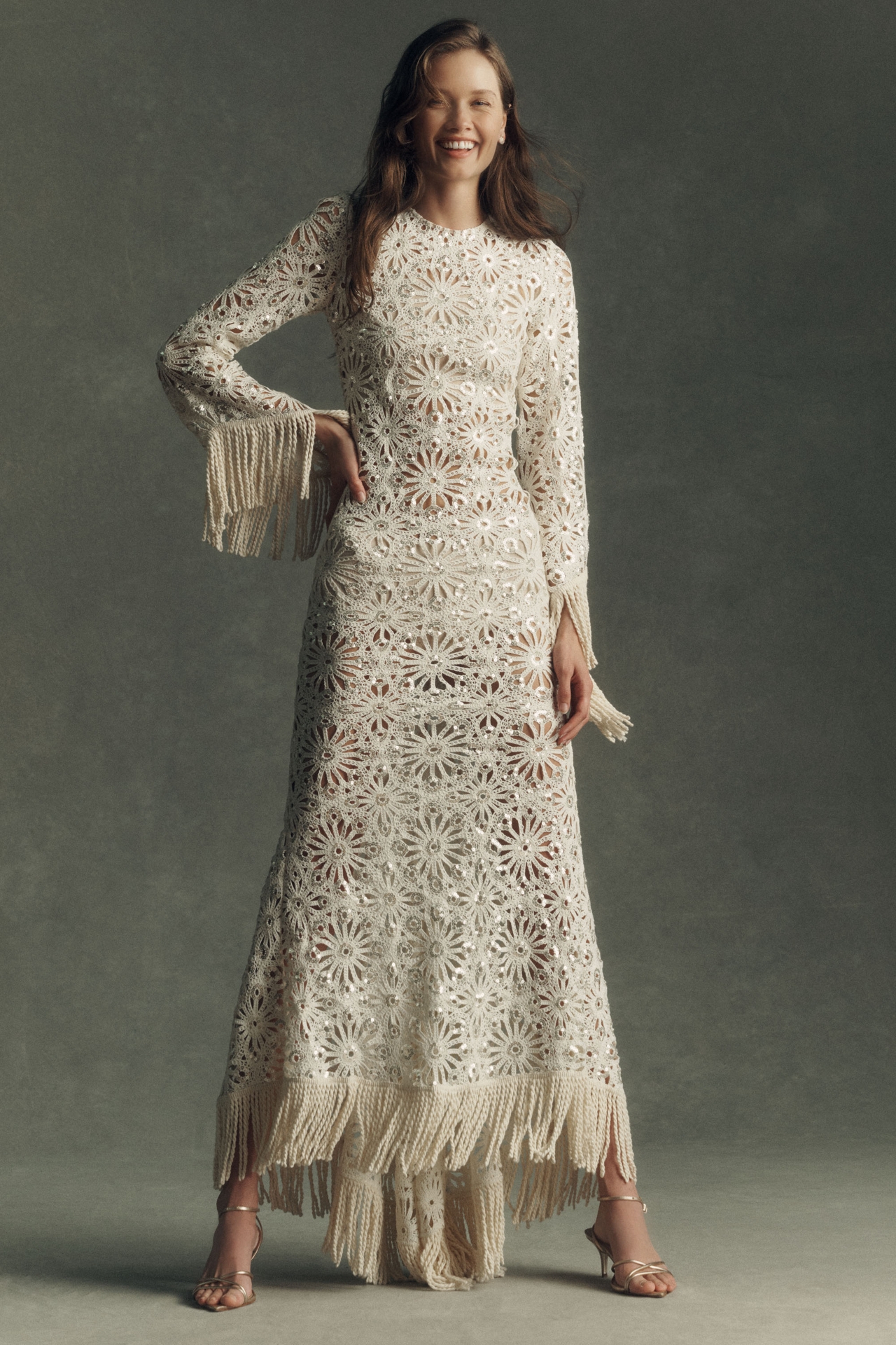 Bronx and Banco Maia Fringe Gown