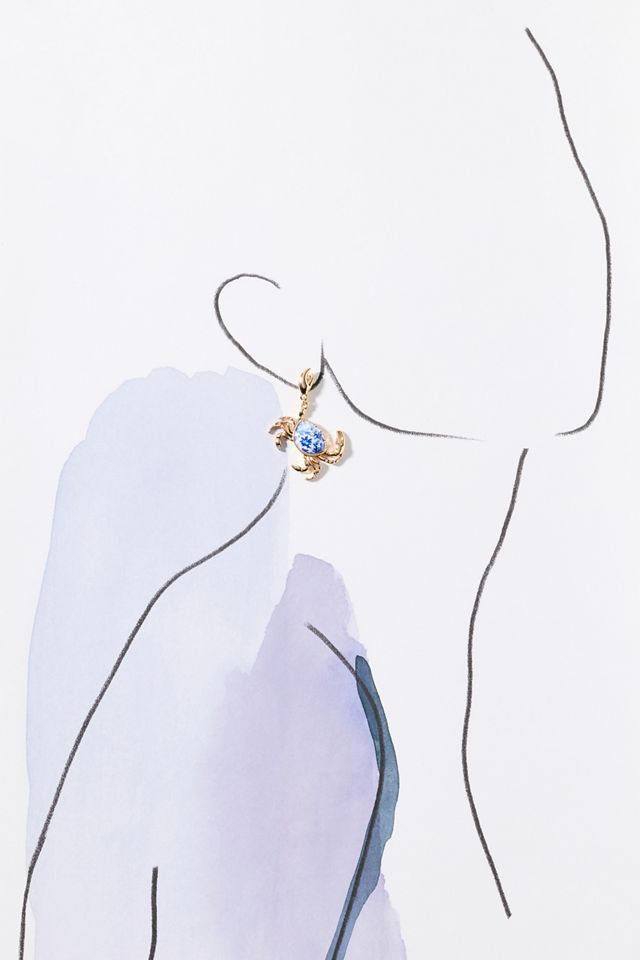 Ceramic Icon Drop Earrings #2