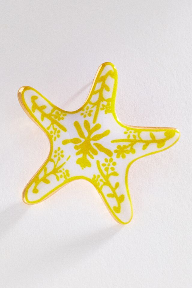 Ceramic Star Post Earrings #1