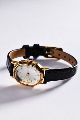 Reloj con Correa de Cuero