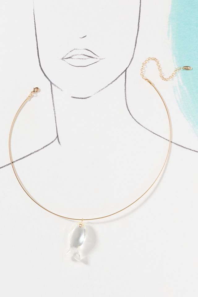 Clear Crystal Collar Necklace #3