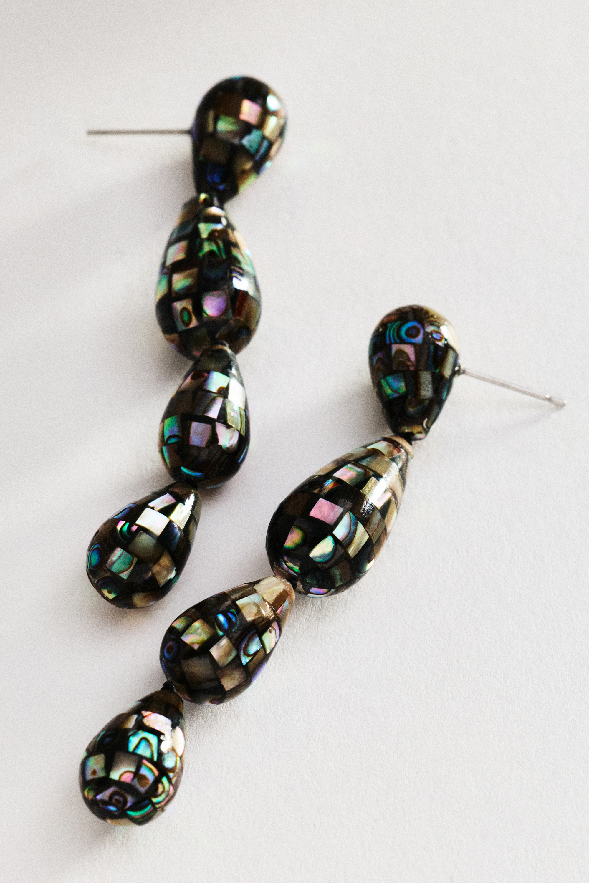 Disco Shell Drop Earrings - Image 1