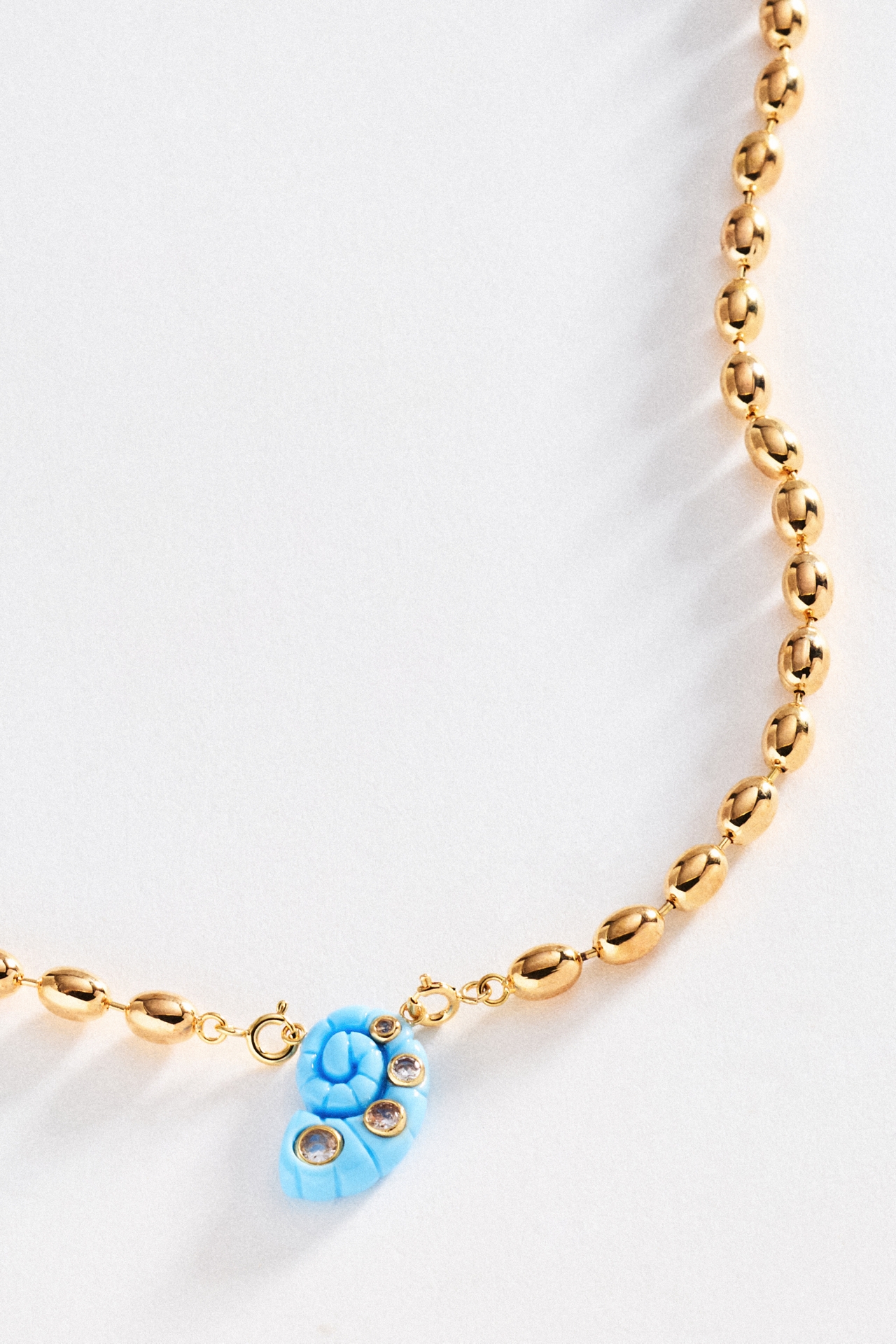 Clear Shell Pendant Necklace