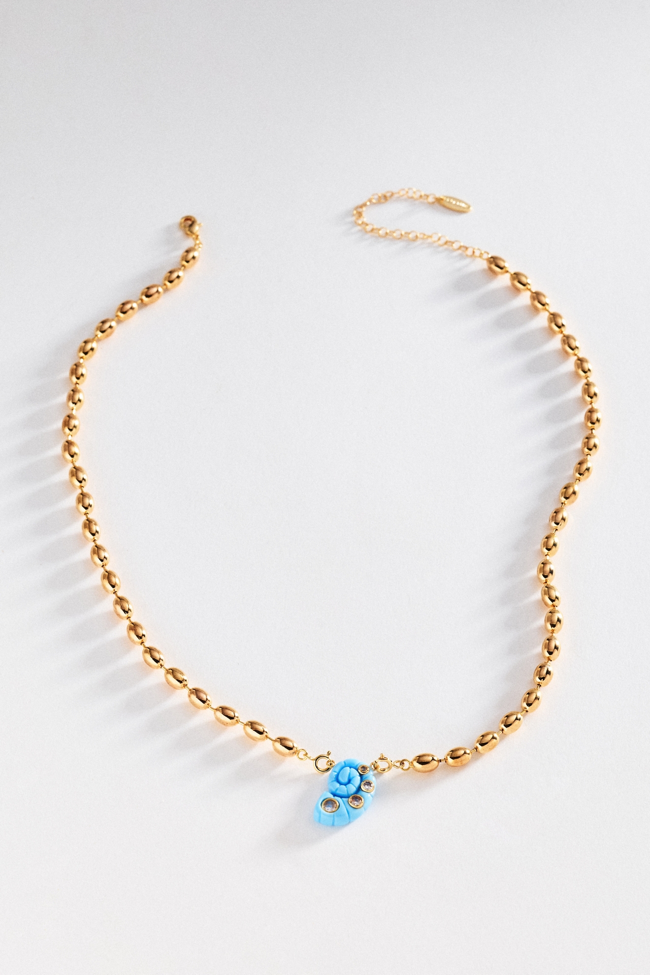 Clear Shell Pendant Necklace