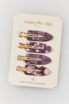 Crease-Free Hair Clips, Set of 4