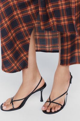 Studio Amelia Wishbone 90 Strappy Stiletto Sandals