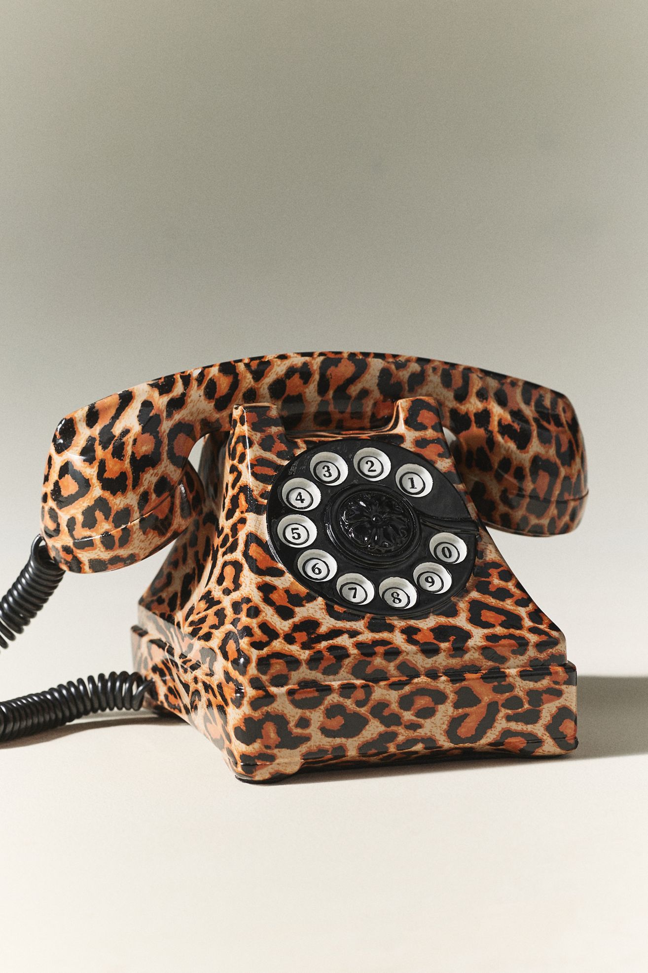 Leopard Rotary Phone Decorative Object - Leopoard, One Size