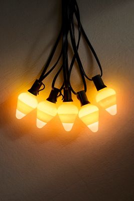 Stargazer Garden Lights, Set of 21 Bulbs, Candy Corn
