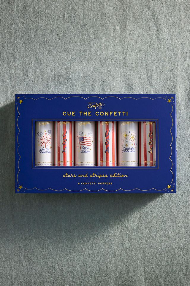 Stars + Stripes Confetti Poppers, Set of 6 #1