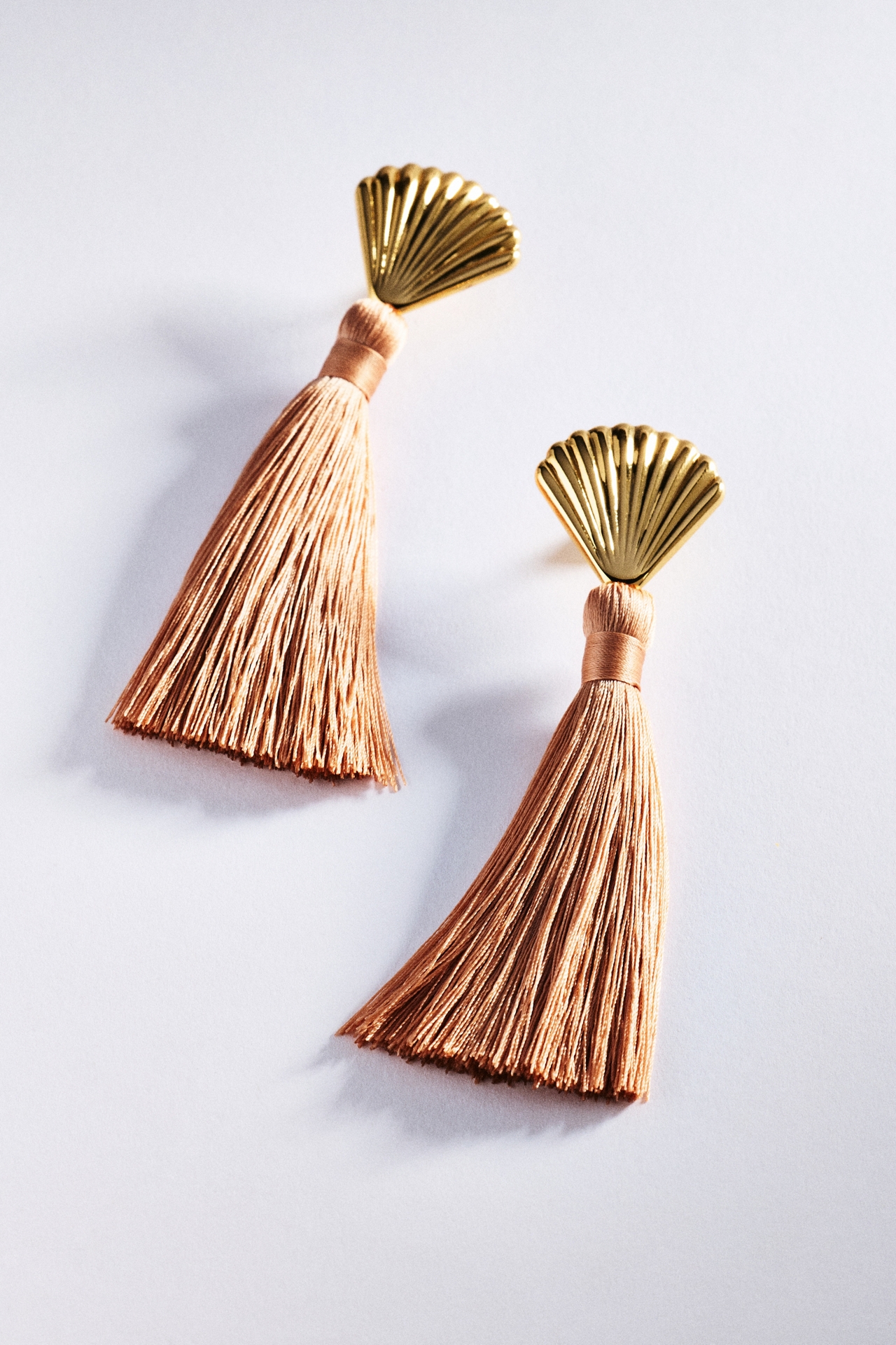Shell Tassel Drop Earrings