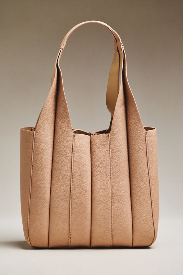 Melie Bianco Quilted Vegan Leather Harper Tote Bag #1