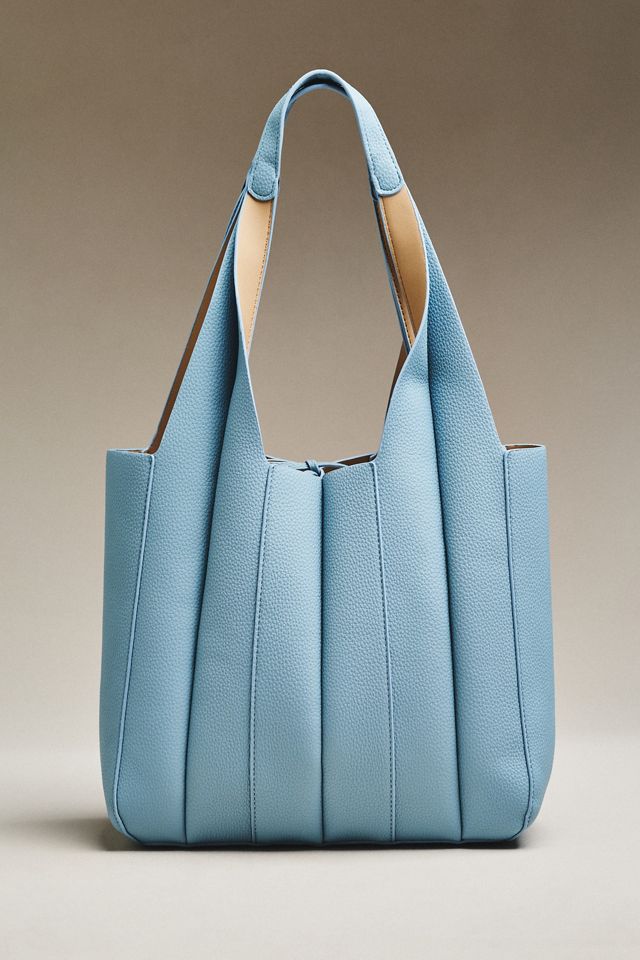 Melie Bianco Quilted Vegan Leather Harper Tote Bag #1