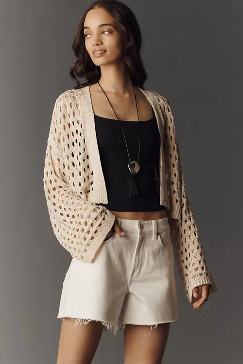 By Anthropologie Crochet Cardigan