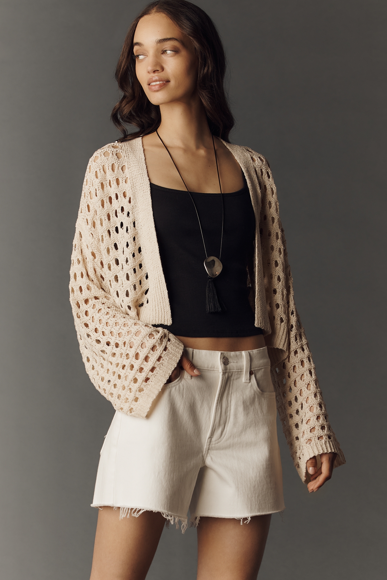 By Anthropologie Crochet Cardigan