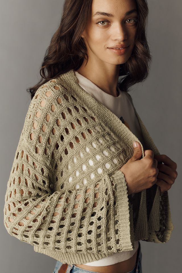 By Anthropologie Crochet Cardigan #3