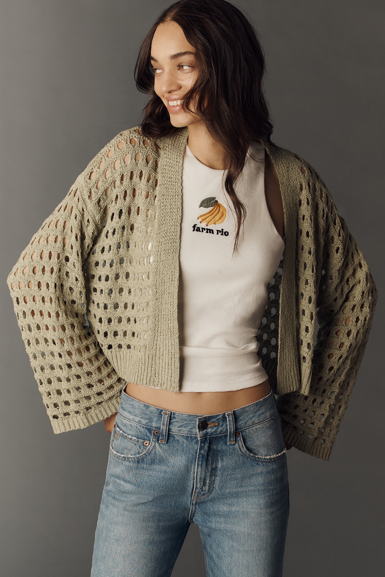 By Anthropologie Crochet Cardigan