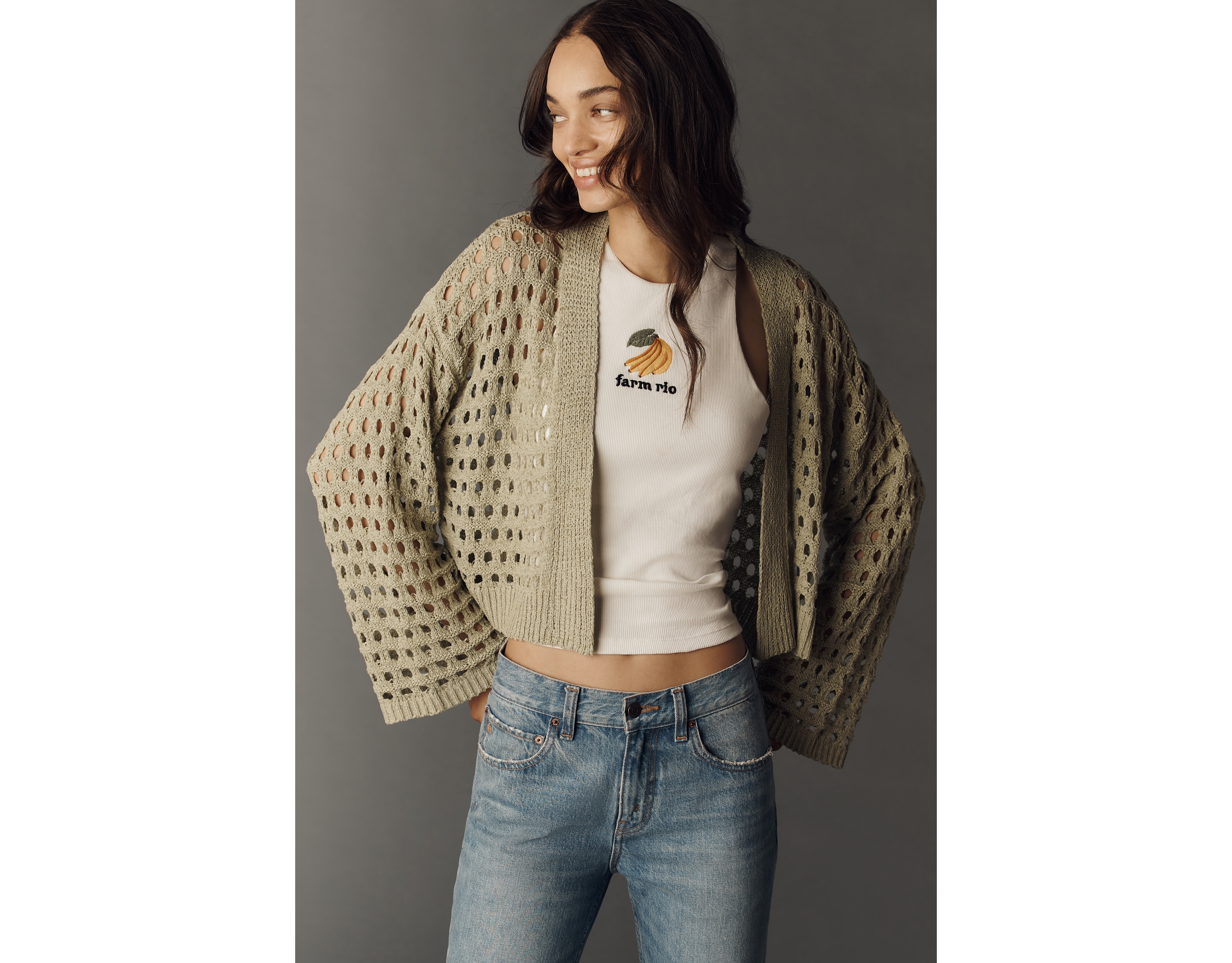 By Anthropologie Crochet Cardigan