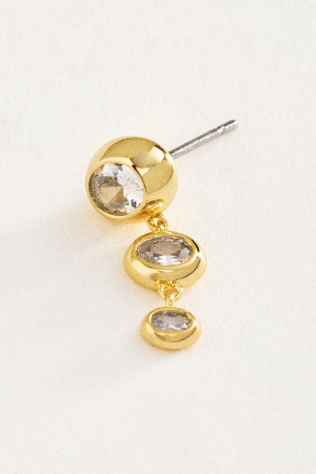 Electric Picks Crystal Rain Drop Earrings #1