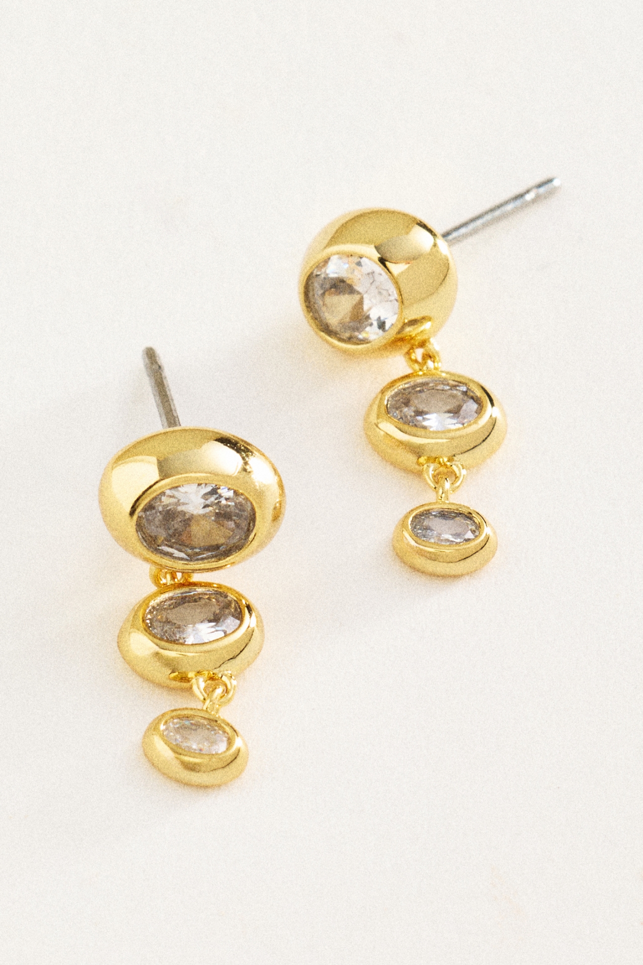 Electric Picks Crystal Rain Drop Earrings