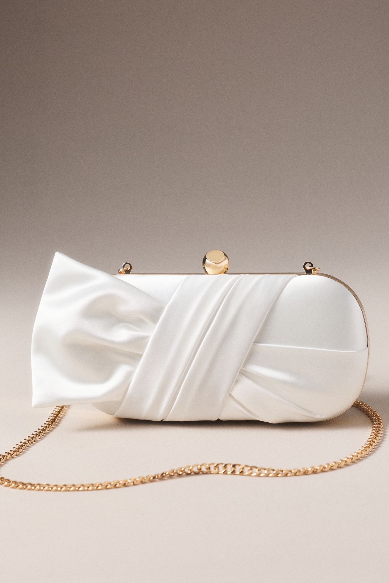Jewel by Badgely Mischka Pleated Tie Clutch