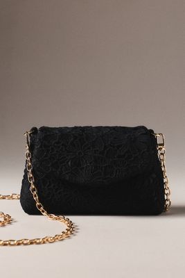 Jewel Badgley Mischka Audrey Crochet Lace Mini Crossbody Bag