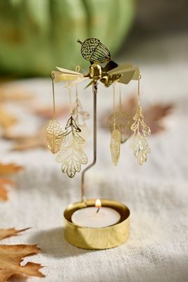 Rotary Candle, Acorn + Leaf