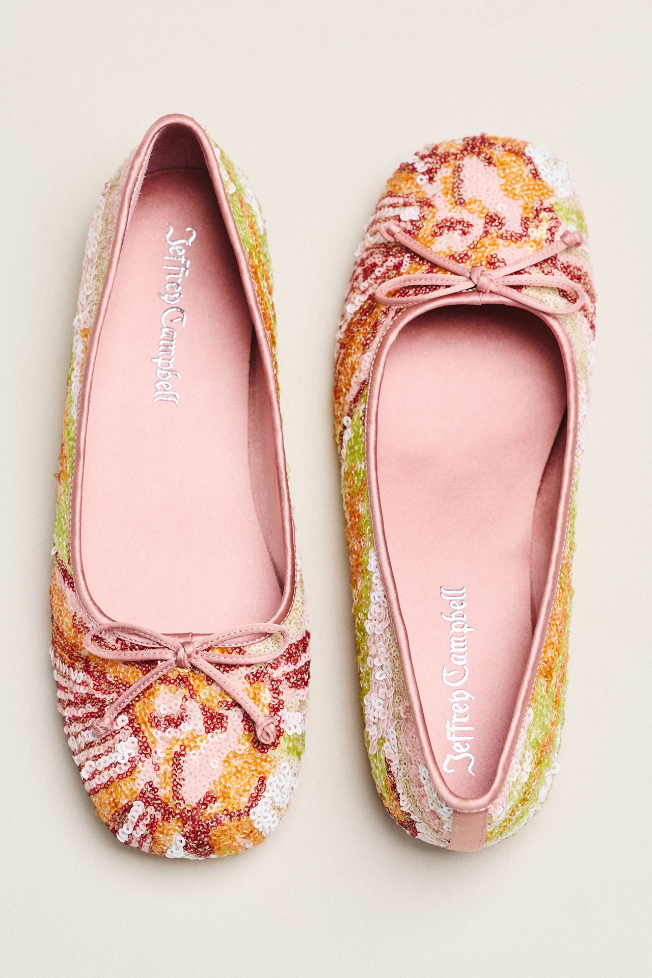 Jeffrey Campbell Kalli Sequin Ballet Flats