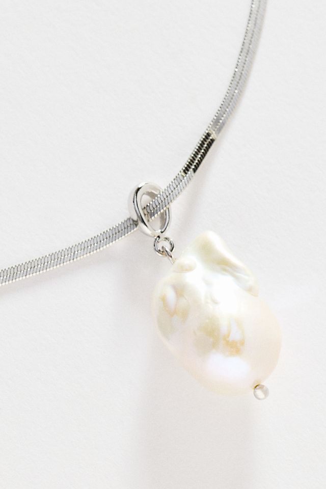 Organic Freshwater Pearl Pendant Necklace #1