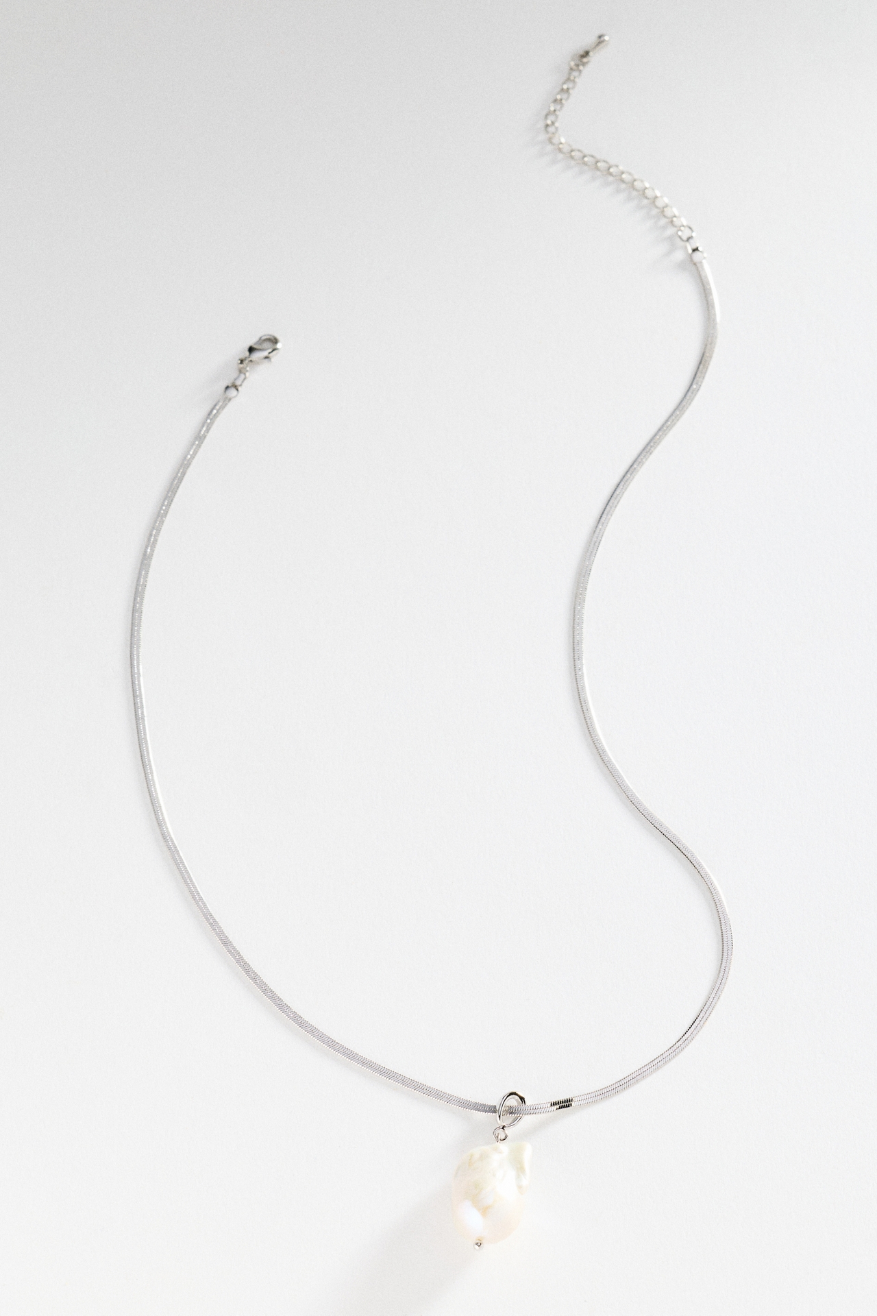 Organic Freshwater Pearl Pendant Necklace