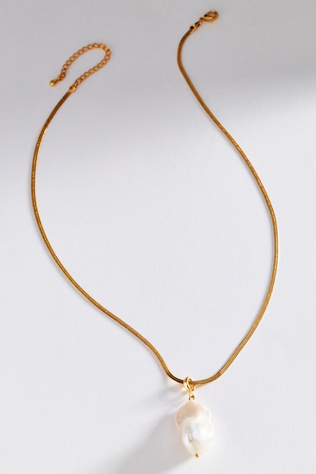 Organic Freshwater Pearl Pendant Necklace