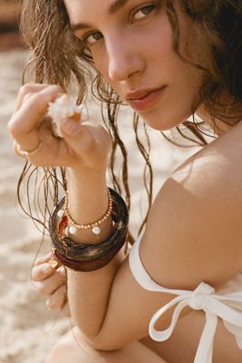 Stretch Stone Bracelets, Set of 3
