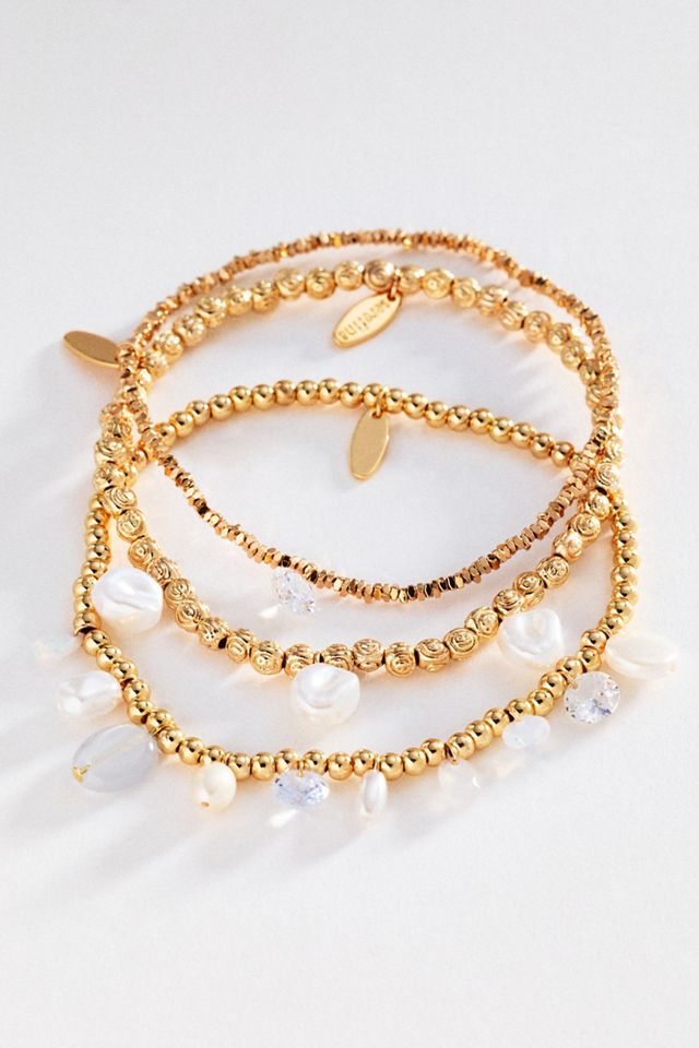 Stretch Stone Bracelets, Set of 3 #2