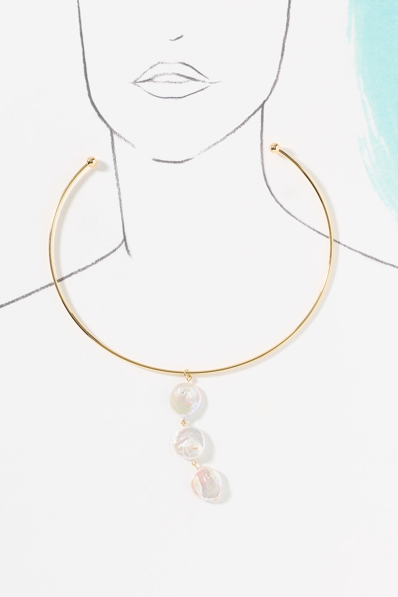 Freshwater Pearl Collar Statement Necklace