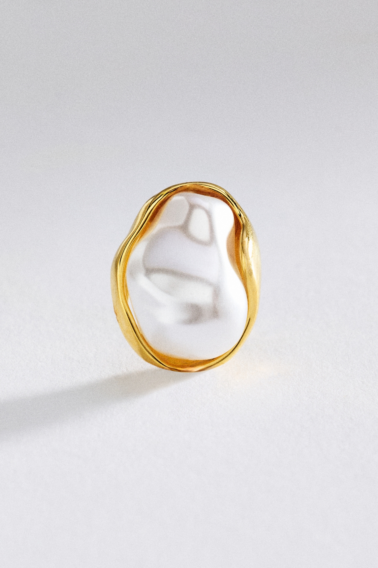 Organic Pearl Post Earrings