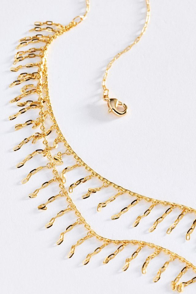 Chain Fringe Necklace #1