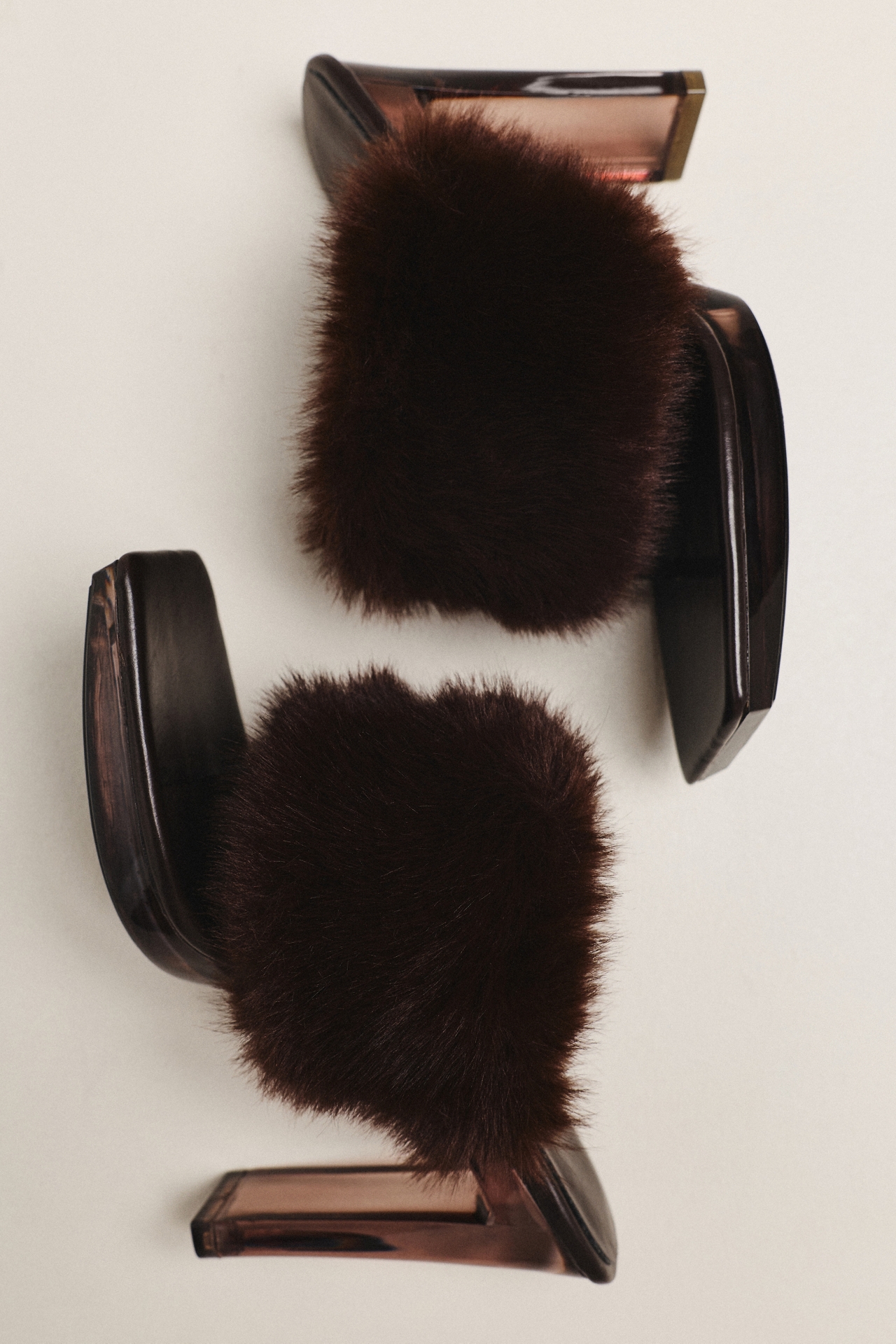 Jeffrey Campbell Delusions Faux Fur Heels