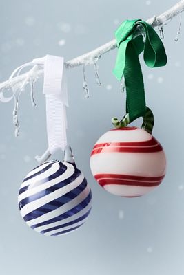 Swirled Glass Bauble Ornament
