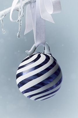 Swirled Glass Bauble Ornament